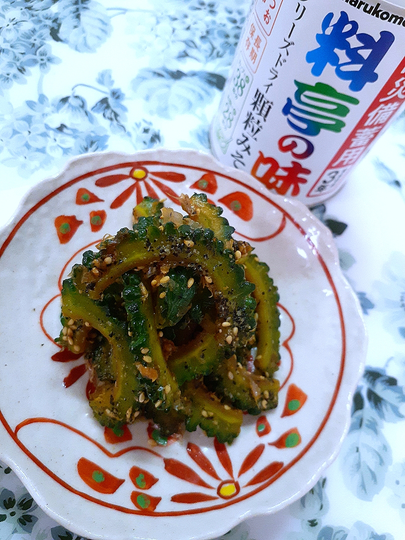 cocoaさんの料理 ゴーヤの胡麻煮〜bitter gourd with soy sauce and sesame